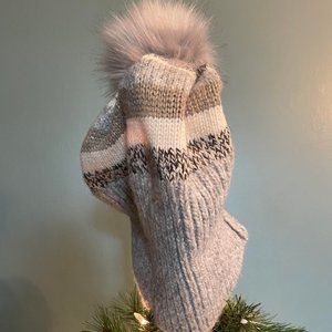 Pom Pom Fair Isle Beanie -New with tags